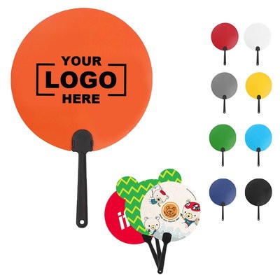 PLASTIC ROUND HANDHELD FAN