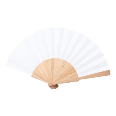 RPET HAND FAN in White