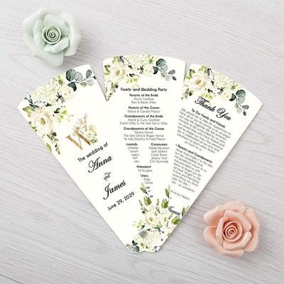 WEDDING PROGRAM FAN