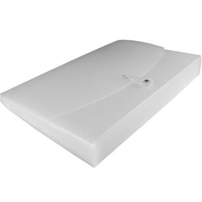 ECO-ECO A4 50% RECYCLED 13 POCKET CLEAR TRANSPARENT EXPANDING FILE (UK STOCK)