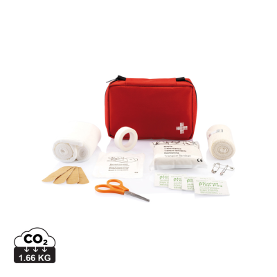 MAIL SIZE FIRST AID KIT in Red