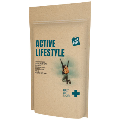 MYKIT ACTIVE LIFESTYLE FIRST AID with Paper Pouch in Kraft Brown