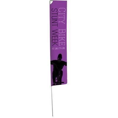 LIGHT EDGE FLAG with Single Sided Graphic - Ground Spike