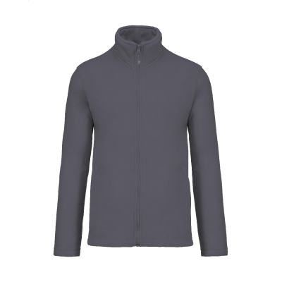 FLEECE JACKET in Pale Grey