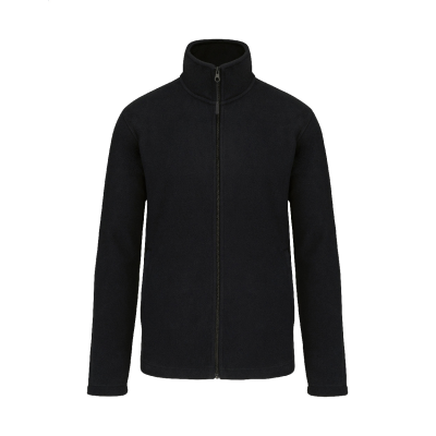 FULL ZIP FLEECE JACKET in Black