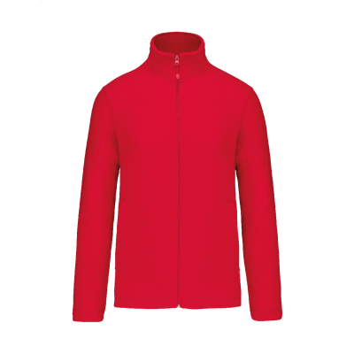 FULL ZIP FLEECE JACKET in Red