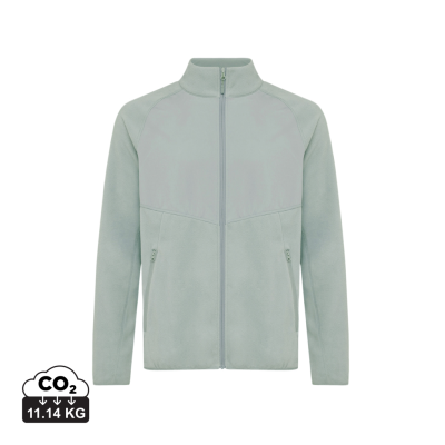IQONIQ TALUNG RECYCLED POLYESTER MICROFLEECE ZIP THROUGH in Iceberg Green