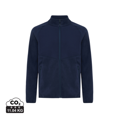 IQONIQ TALUNG RECYCLED POLYESTER MICROFLEECE ZIP THROUGH in Navy