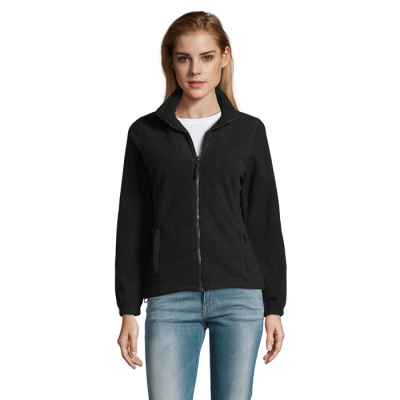 NORTH LADIES ZIP FLEECE in Black