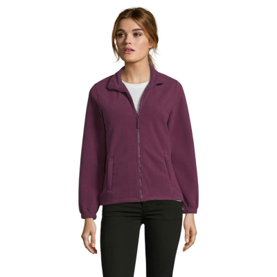 NORTH LADIES ZIP FLEECE in Brown
