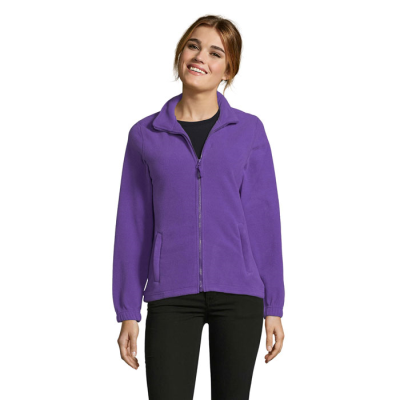 NORTH LADIES ZIP FLEECE in Purple