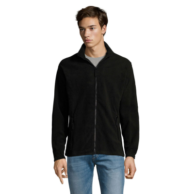 NORTH ZIP FLEECE JACKET in Black