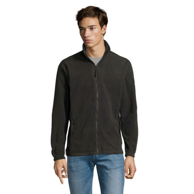 NORTH ZIP FLEECE JACKET in Black