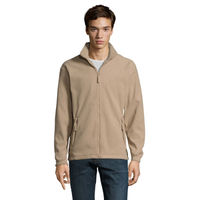 NORTH ZIP FLEECE JACKET in Brown