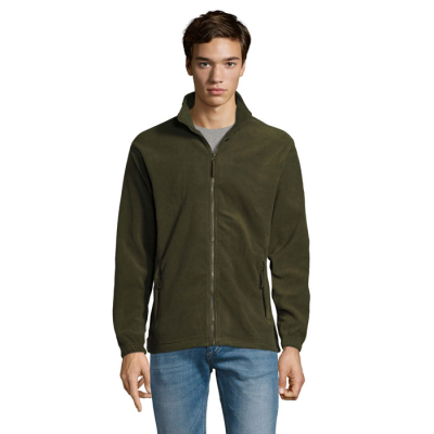 NORTH ZIP FLEECE JACKET in Green