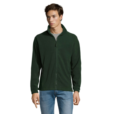NORTH ZIP FLEECE JACKET in Green