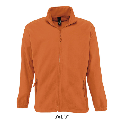 NORTH ZIP FLEECE JACKET in Orange