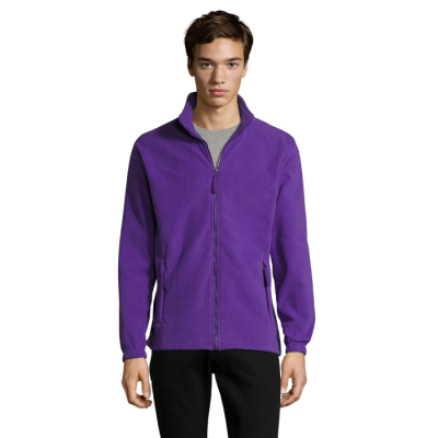 NORTH ZIP FLEECE JACKET in Purple