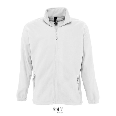 NORTH ZIP FLEECE JACKET in White