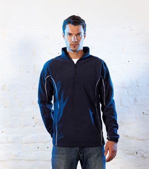 TOMBO TEAMWEAR ZIP NECK MICRO FLEECE