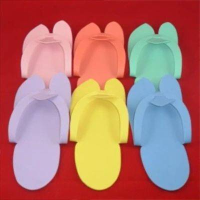 COLOURFUL DISPOSABLE EVA FLIP FLOP - PROMOTIONAL CORPORATE GIFT