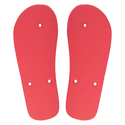 CUSTOMISABLE BEACH SLIPPERS - SOLE in Red