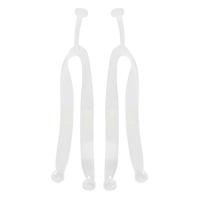 CUSTOMISABLE BEACH SLIPPERS - STRAP in Clear Transparent