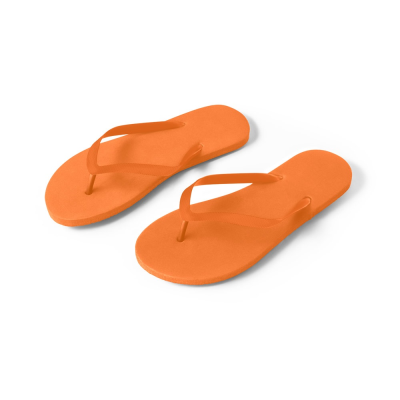 MAUPITI L  &  XL COMFORTABLE SLIPPERS with Pe Sole & PVC Strap in Orange