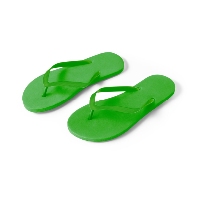 MAUPITI S  &  M COMFORTABLE SLIPPERS with Pe Sole & PVC Strap in Green