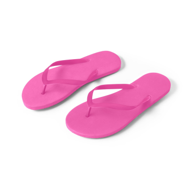 MAUPITI S  &  M COMFORTABLE SLIPPERS with Pe Sole & PVC Strap in Pink