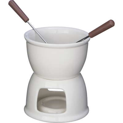 CHOCOLATE FONDUE SET in White