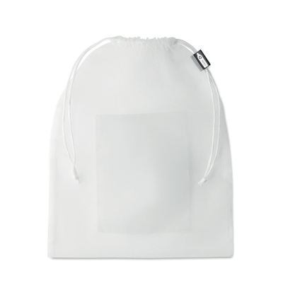 MESH RPET FOOD BAG in White