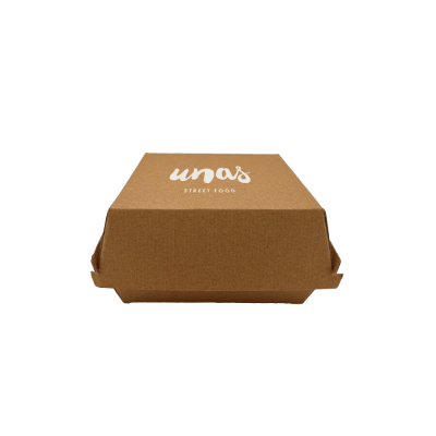 KRAFT RECYCLABLE BURGER BOX