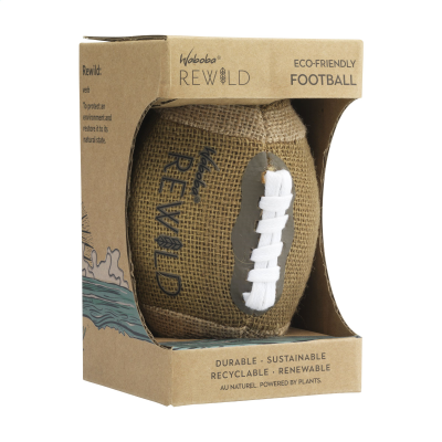 WABOBA SUSTAINABLE SPORTS ITEM 15 CM - AMERICAN FOOTBALL in Naturel