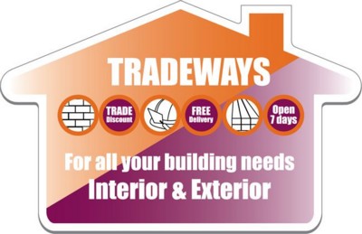 BUNGALOW SHAPE FRIDGE MAGNET