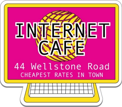 COMPUTER SHAPE FRIDGE MAGNET