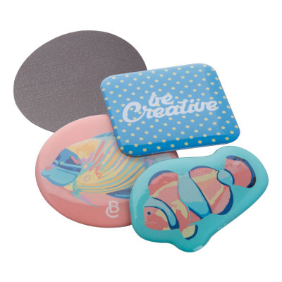 CUSTOM EPOXY FRIDGE MAGNET in White