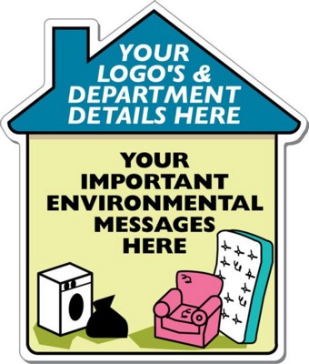 HOUSE SHAPE FRIDGE MAGNET