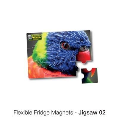 JIGSAW 02 12 PIECE SHAPE FLEXIBLE FRIDGE MAGNET