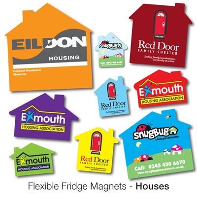 VARIOUS HOUSE SHAPE FLEXIBLE FRIDGE MAGNET