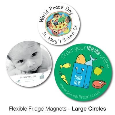 VARIOUS LARGE CIRCLE SHAPE FLEXIBLE FRIDGE MAGNET