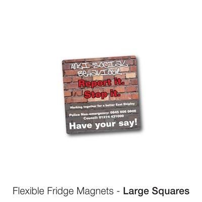 VARIOUS LARGE SQUARE SHAPE FLEXIBLE FRIDGE MAGNET