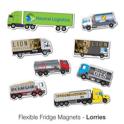 VARIOUS LORRY SHAPE FLEXIBLE FRIDGE MAGNET