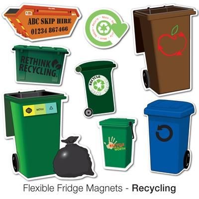 VARIOUS RECYCLING SHAPE FLEXIBLE FRIDGE MAGNET