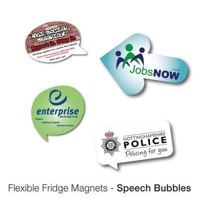 VARIOUS SPEECH BUBBLE SHAPE FLEXIBLE FRIDGE MAGNET