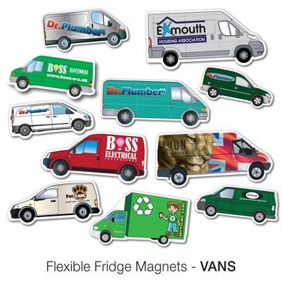 VARIOUS VAN SHAPE FLEXIBLE FRIDGE MAGNET