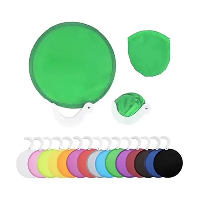 CUSTOM ROUND FOLDING FRISBEE FAN