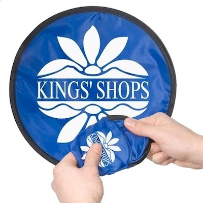 FOLDING FLYING ROUND DISC AND FAN with Storage Bag