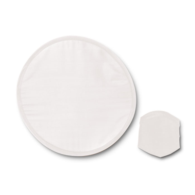 FOLDING FRISBEE in Pouch in White