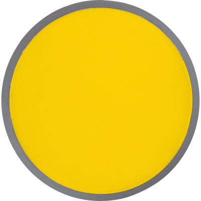 FOLDING FRISBEE with Polyester Case in Yellow